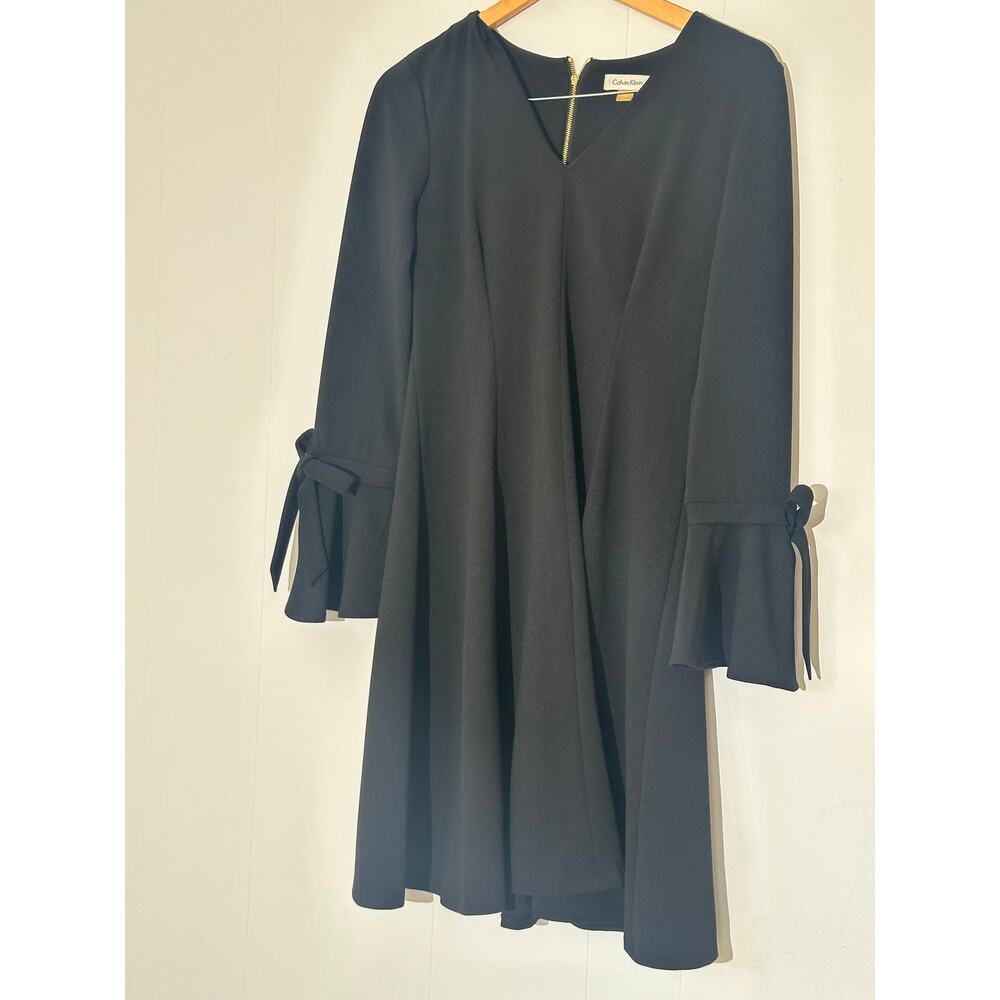 Calvin Klein Long Sleeve Black Dress Size 4